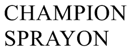 CHAMPION SPRAYON trademark