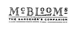 MCBLOOMS THE GARDENER'S COMPANION trademark