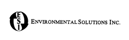 ENVIRONMENTAL SOLUTIONS INC. ESI trademark