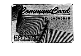 COMMUNI CARD HOT-LINE CREDIT CARD BUREAU OF AMERICA trademark