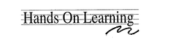 HANDS ON LEARNING trademark