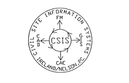CIVIL SITE INFORMATION SYSTEMS IRELAND/NELSON, P.C. CAE CAD FM CSIS GIS trademark