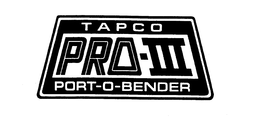 TAPCO PRO-III PORT-O-BENDER trademark
