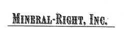 MINERAL-RIGHT, INC. trademark