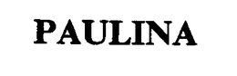 PAULINA trademark
