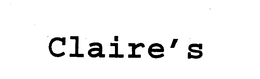 CLAIRE'S trademark