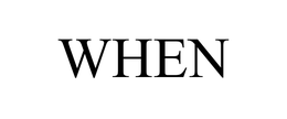 WHEN trademark