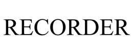 RECORDER trademark