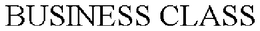 BUSINESS CLASS trademark
