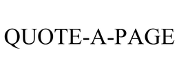 QUOTE-A-PAGE trademark