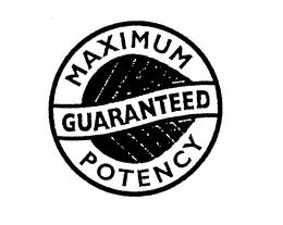 MAXIMUM GUARANTEED POTENCY trademark
