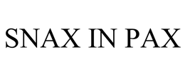 SNAX IN PAX trademark