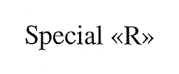 SPECIAL <<R>> trademark
