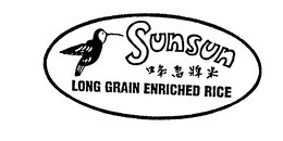 SUNSUN LONG GRAIN ENRICHED RICE trademark