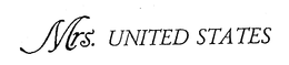 MRS. UNITED STATES trademark