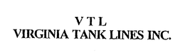 V T L VIRGINIA TANK LINES INC. trademark