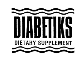 DIABETIKS DIETARY SUPPLEMENT trademark