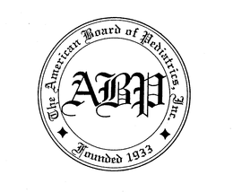 ABP THE AMERICAN BOARD OF PEDIATRICS, INC. trademark