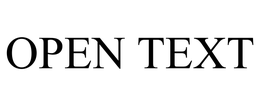 OPEN TEXT trademark