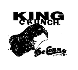 KING CRUNCH DECONNA ICE CREAM trademark