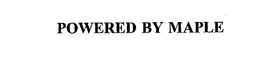 POWERED BY MAPLE trademark