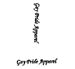 GAY PRIDE APPAREL trademark