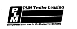 PLM PLM TRAILER LEASING REFRIGERATED SOLUTIONS FOR THE FOODSERVICE INDUSTRY trademark