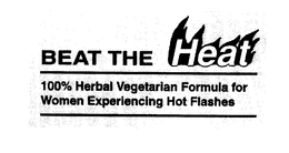 BEAT THE HEAT 100% HERBAL VEGETARIAN FORMULA FOR WOMEN EXPERIENCING HOT FLASHES trademark