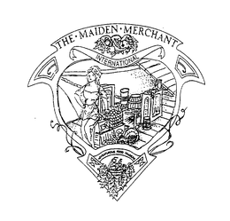 THE MAIDEN MERCHANT INTERNATIONAL ADVENTUROUS FOOD TRADERS trademark