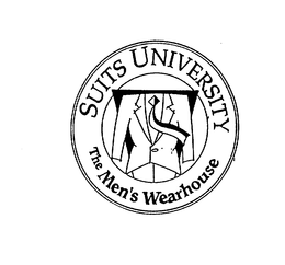 SUITS UNIVERSITY THE MEN'S WEARHOUSE trademark