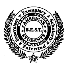 HSA B.E.S.T. AMERICA'S STUDENTS HONOR STUDENT ASSOCIATION BENEVOLENT EXEMPLARY SCHOLARLY TALENTED trademark