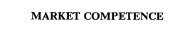 MARKET COMPETENCE trademark