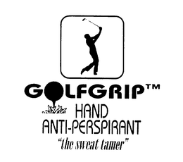 GOLFGRIP HAND ANTI-PERSPIRANT "THE SWEAT TAMER" trademark