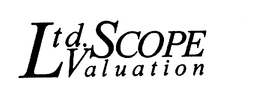 LTD. SCOPE VALUATION trademark