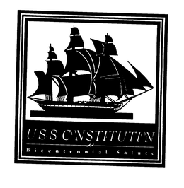 USS CONSTITUTION BICENTENNIAL SALUTE trademark