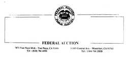 FEDERAL AUCTION PUBLIC AUCTION trademark