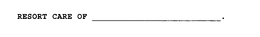 RESORT CARE trademark