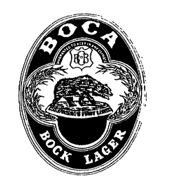BOCA BOCK LAGER BBCO WARRANTED TO KEEP IN ANY CLIMATE CALIFORNIA'S FIRST LAGER trademark