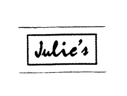 JULIE'S trademark