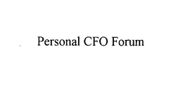 PERSONAL CFO FORUM trademark