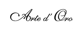 ARTE D' ORO trademark