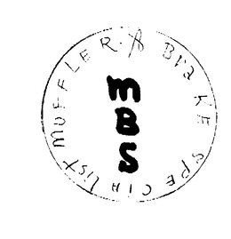 MUFFLER & BRAKE SPECIALIST MBS trademark
