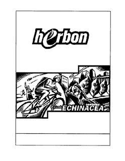 HERBON CONTAINS ORGANIC ECHINACEA trademark