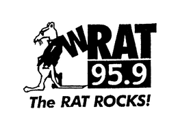 WRAT 95.9 THE RAT ROCKS! trademark