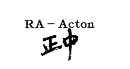 RA - ACTON trademark