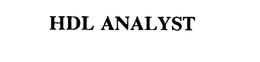 HDL ANALYST trademark