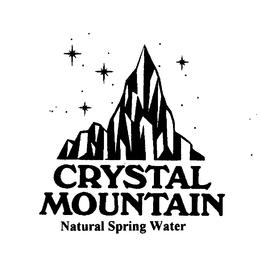 CRYSTAL MOUNTAIN NATURAL SPRING WATER trademark