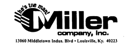 MILLER COMPANY, INC. HE'S THE MAN! trademark