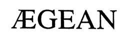 AEGEAN trademark