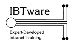 IBTWARE EXPERT-DEVELOPED INTRANET TRAINING trademark